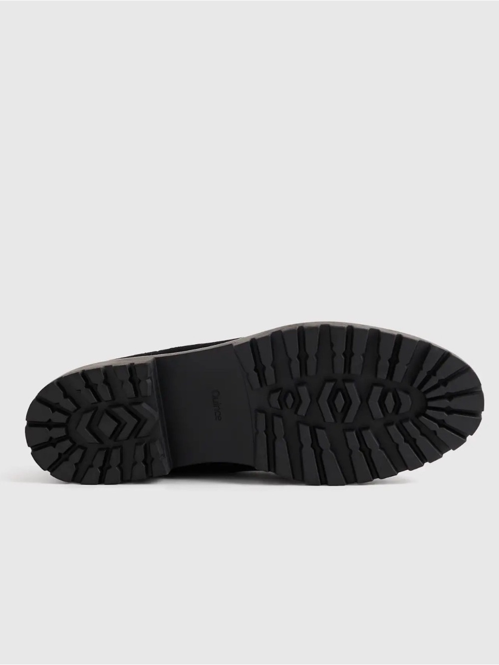 NWT Quince Black Suede Chelsea Lug Sole Ankle Boots - Women Size 10 - Picture 3 of 10